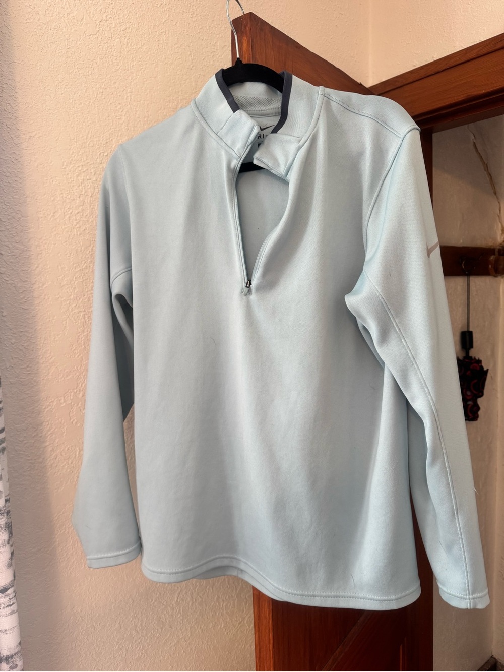 Light Blue women’s Quarter-Zip Pullover Shirt